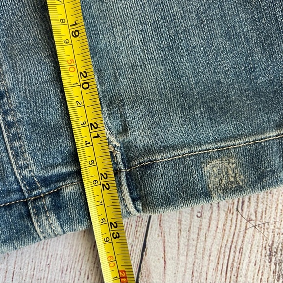 Chico’s Printed Patches Denim Jacket Medium - Picture 7 of 8